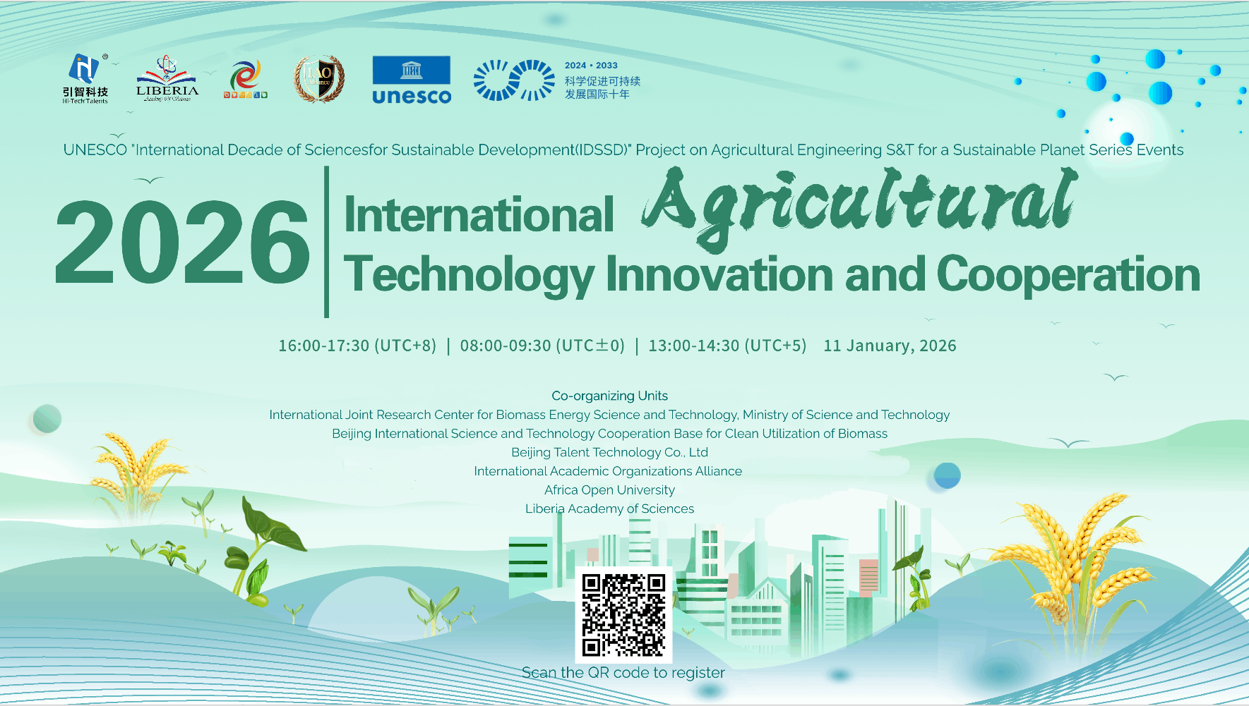 News Alert: Liberia Academy of Sciences Co-Hosts UNESCO IDSSD Agricultural Engineering Science and Technology Event – Registration Now Open!